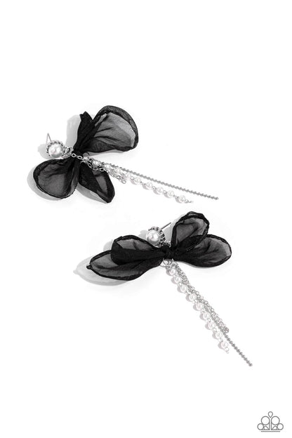 High-Class Heiress Black Earrings - Jewelry by Bretta