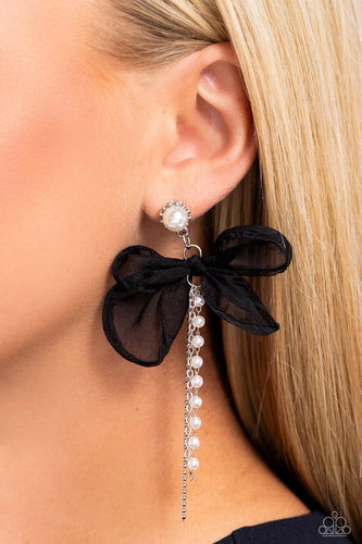 High-Class Heiress Black Earrings - Jewelry by Bretta
