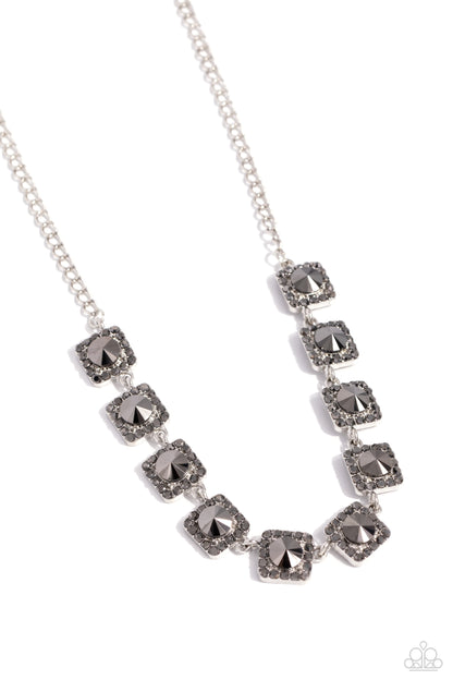 Jump SQUARE Silver Necklace - Jewelry by Bretta