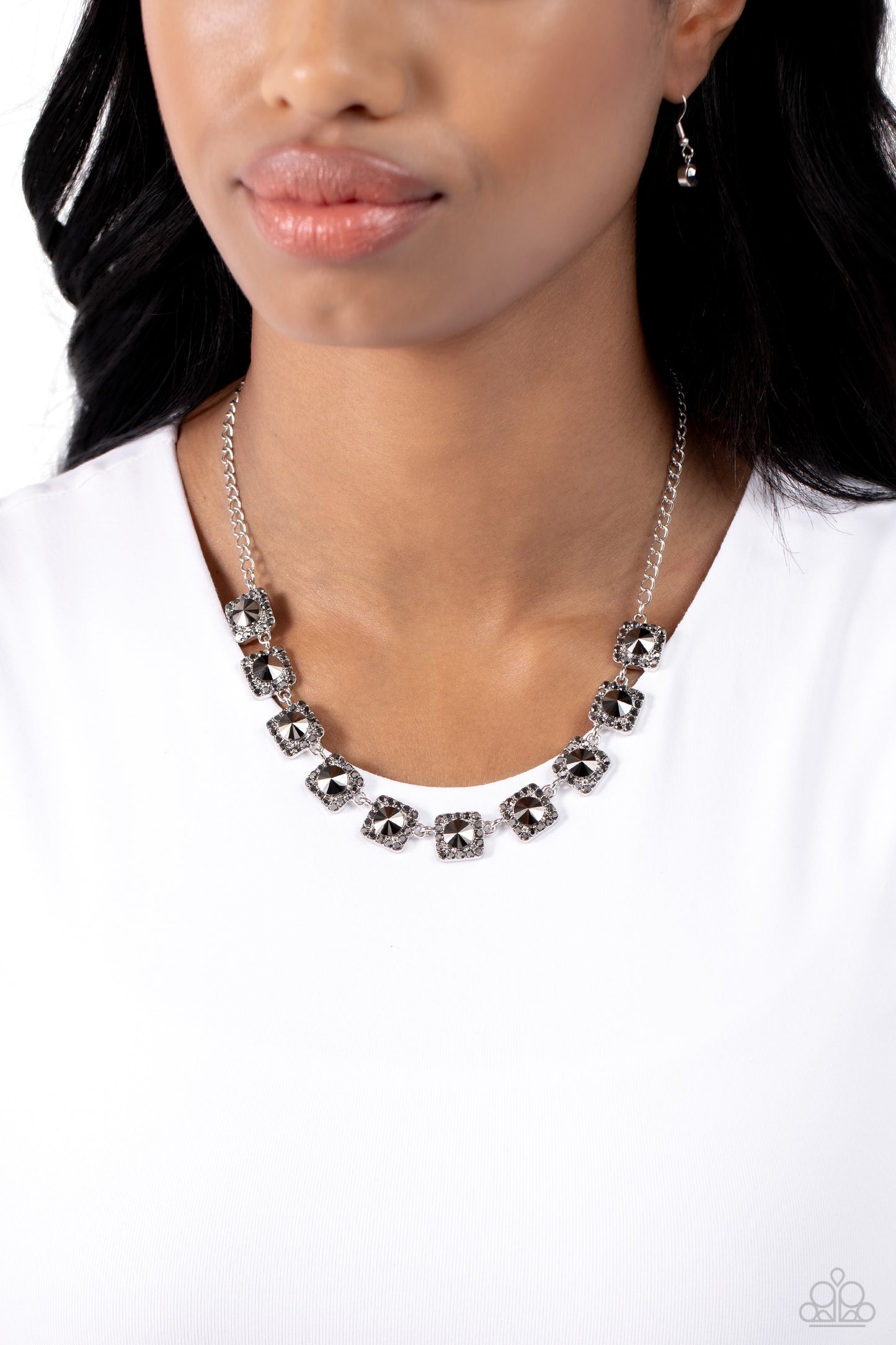 Jump SQUARE Silver Necklace - Jewelry by Bretta