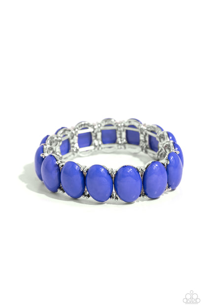 Starting OVAL Blue Bracelet - Jewelry by Bretta