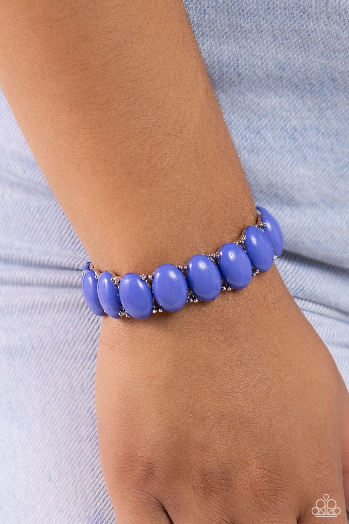 Starting OVAL Blue Bracelet - Jewelry by Bretta