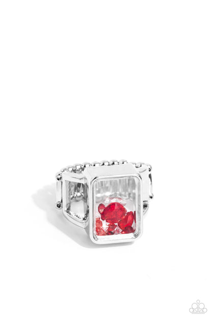Encased Envy Red Ring - Jewelry by Bretta