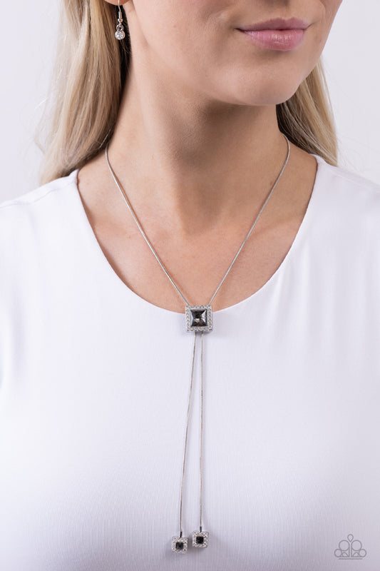 I Solemnly SQUARE Silver Necklace - Jewelry by Bretta