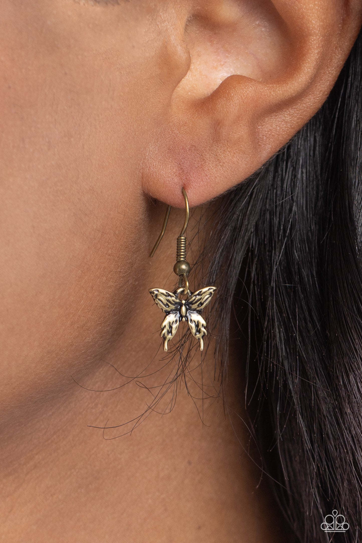 Adjustable Acclaim Brass Butterfly Necklace - Jewelry by Bretta