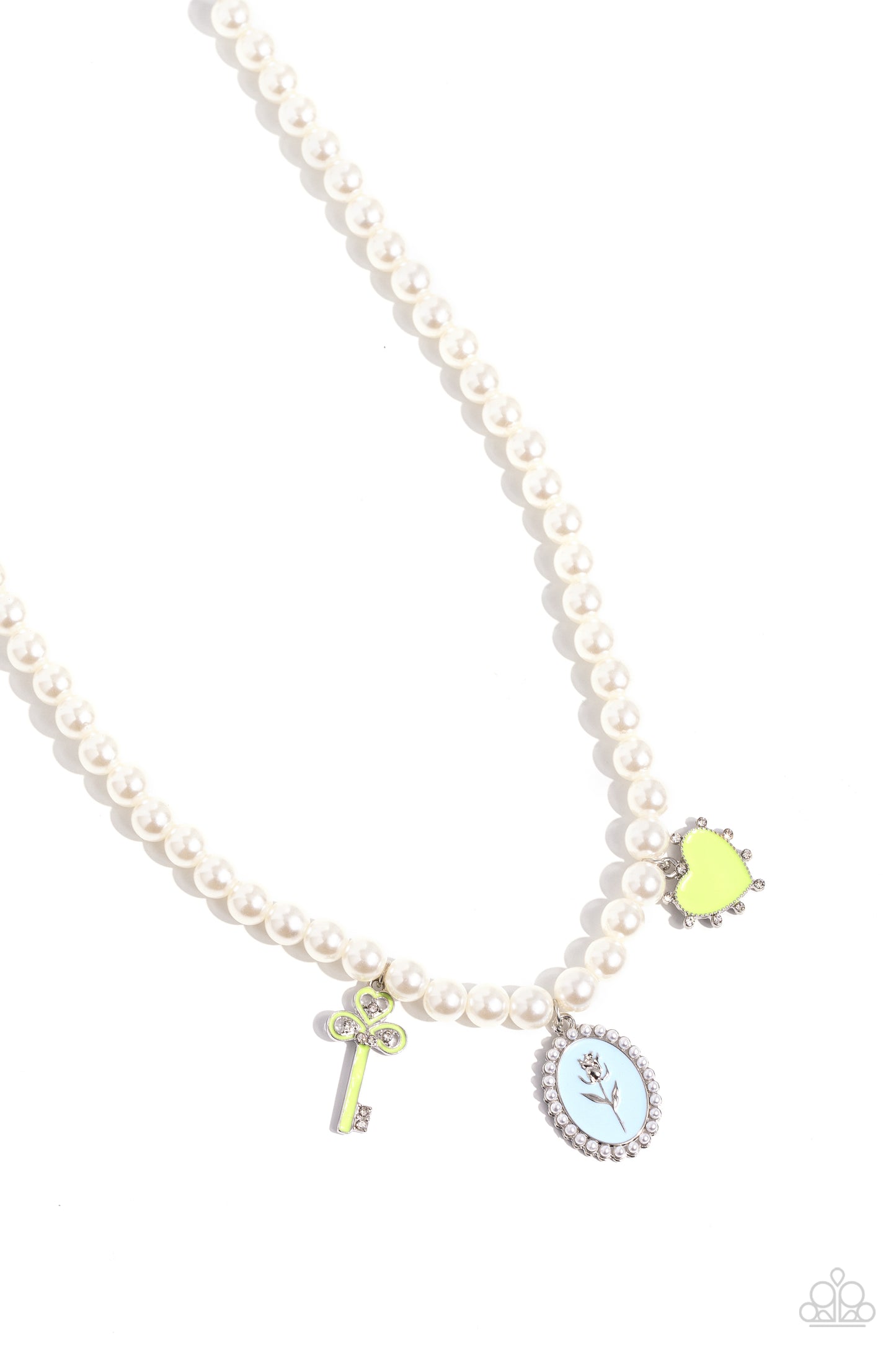 Charming Collision Green Necklace - Jewelry by Bretta