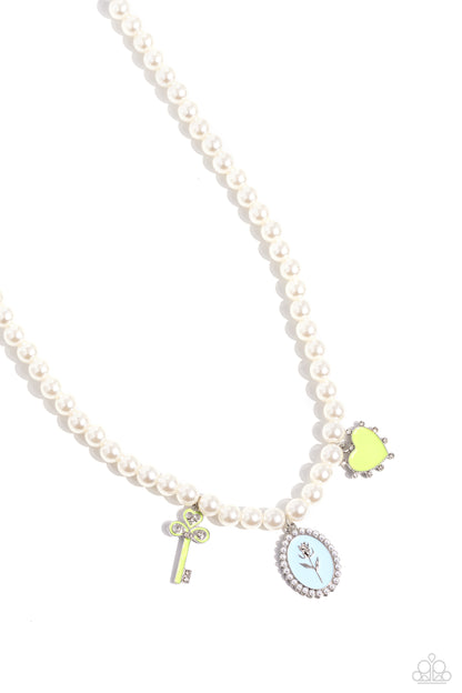 Charming Collision Green Necklace - Jewelry by Bretta