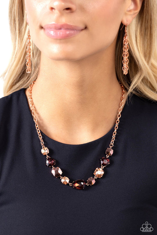 Emphatic Edge Copper Necklace - Jewelry by Bretta