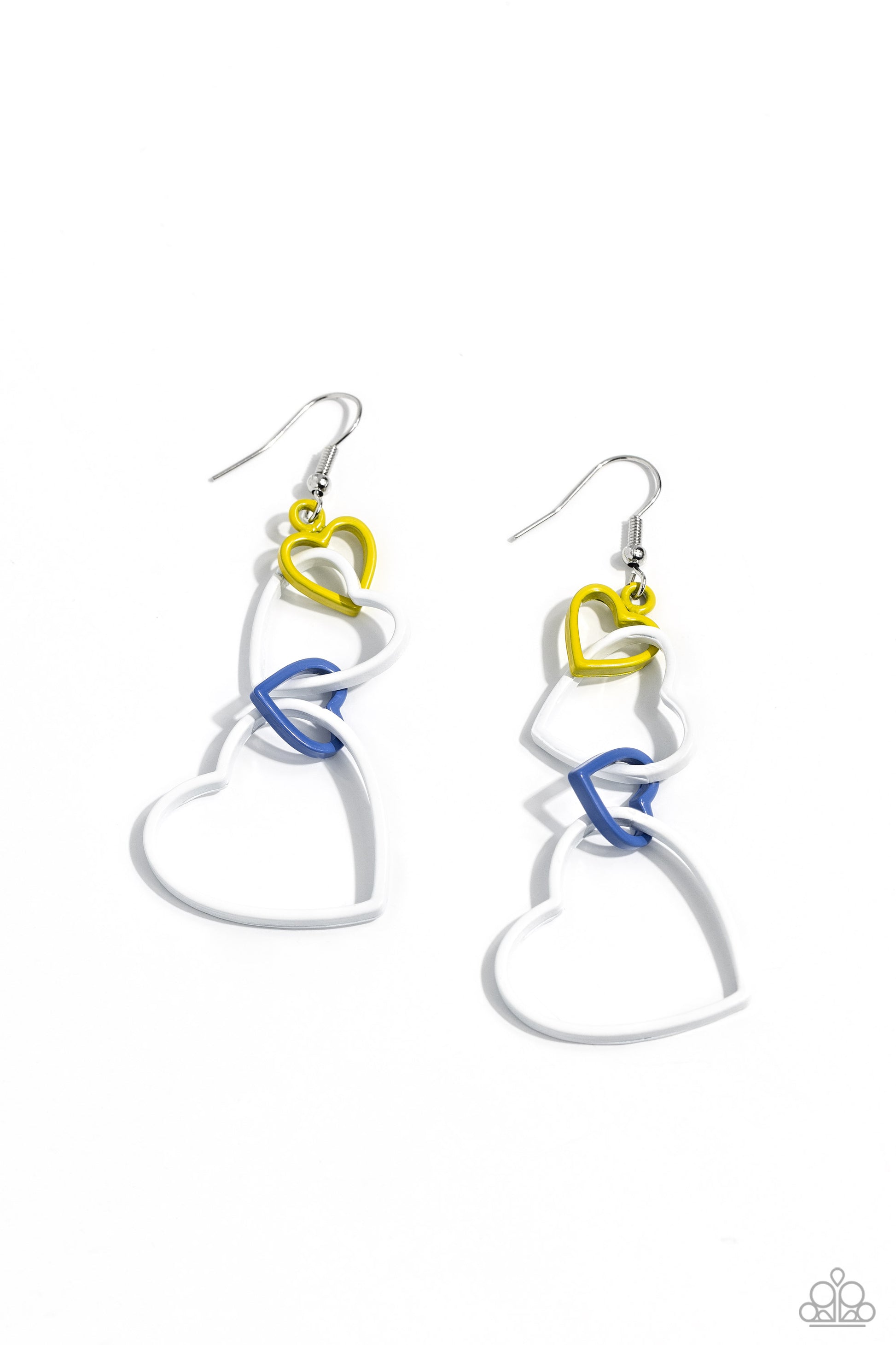 Cascading Crush White Earrings - Jewelry by Bretta