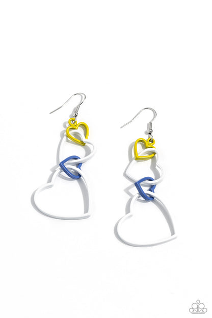 Cascading Crush White Earrings - Jewelry by Bretta