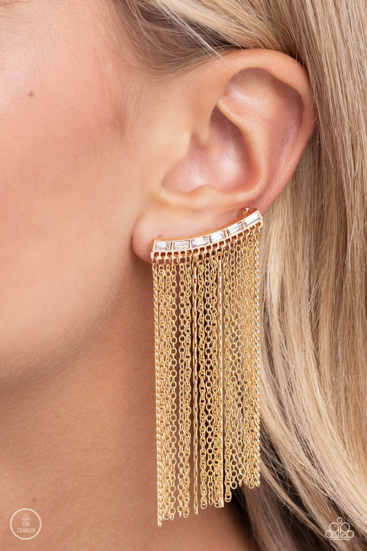 Feuding Fringe Gold Earrings - Jewelry by Bretta