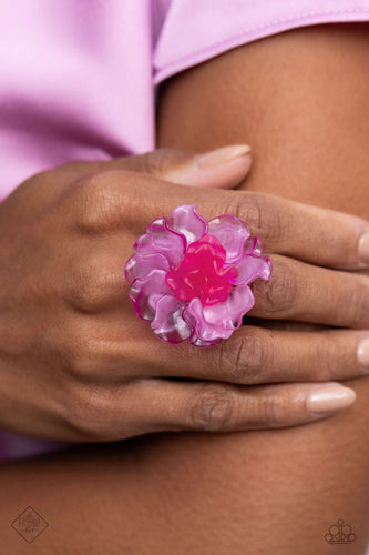 Lush Lotus Pink Ring - Jewelry by Bretta
