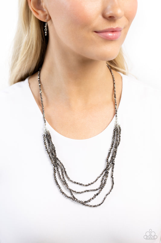 Candescent Cascade Silver Necklace - Jewelry by Bretta