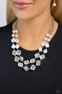Eclectic Embellishment White Necklace - Jewelry by Bretta