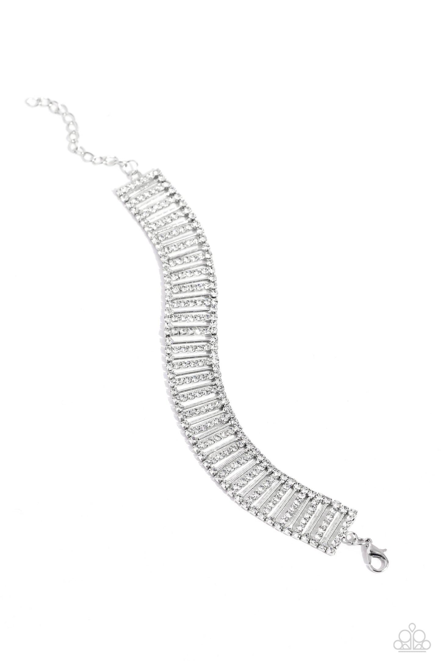 Elusive Elegance White Bracelet - Jewelry by Bretta