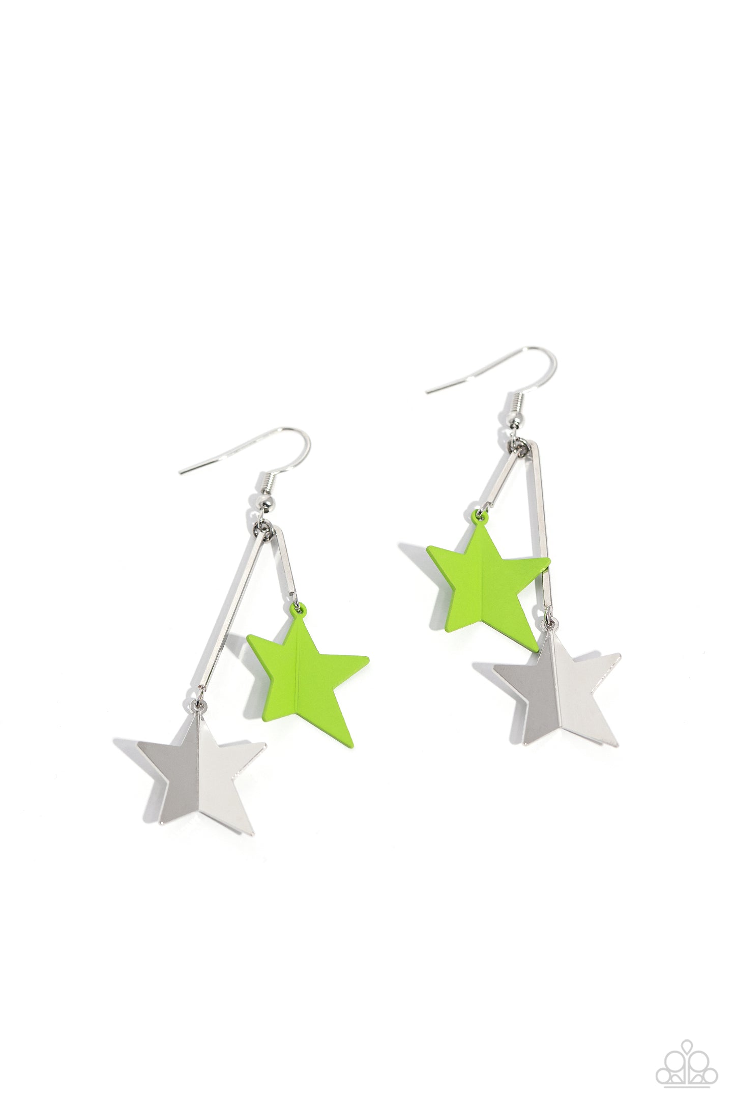 Stellar STAGGER Green Earrings - Jewelry by Bretta