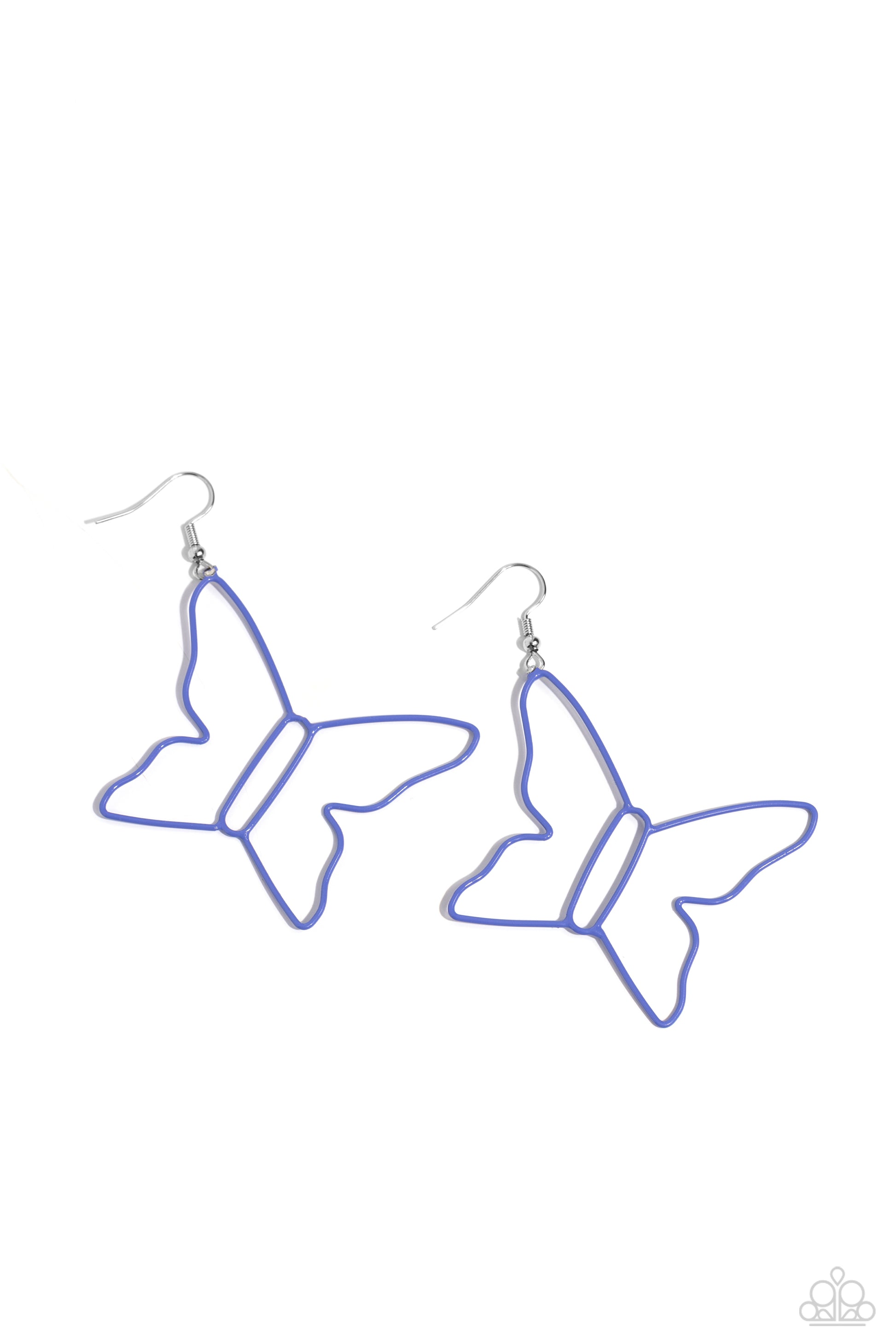 Soaring Silhouettes Blue Earrings - Jewelry by Bretta