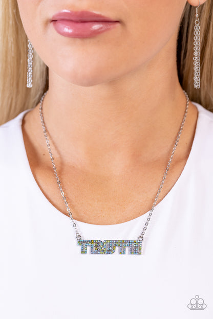 Truth Trinket Blue Necklace - Jewelry by Bretta