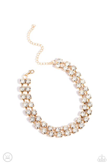 Glistening Gallery Gold Necklace - Jewelry by Bretta
