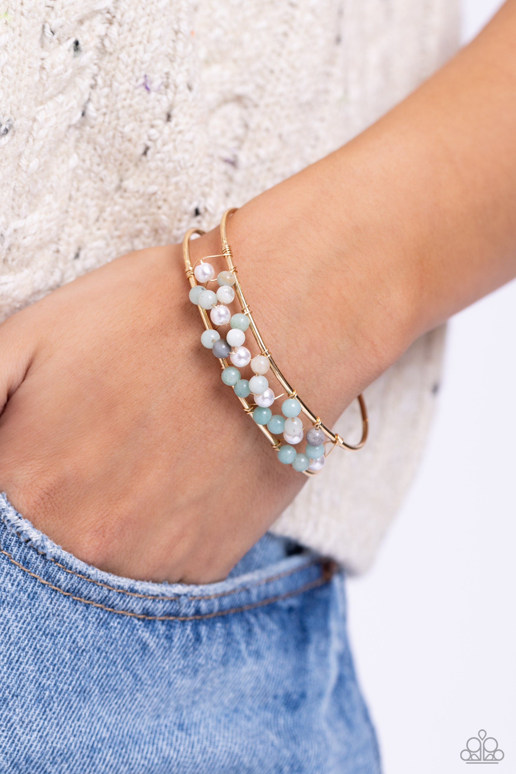 Molten Mogul Green Bracelet - Jewelry by Bretta