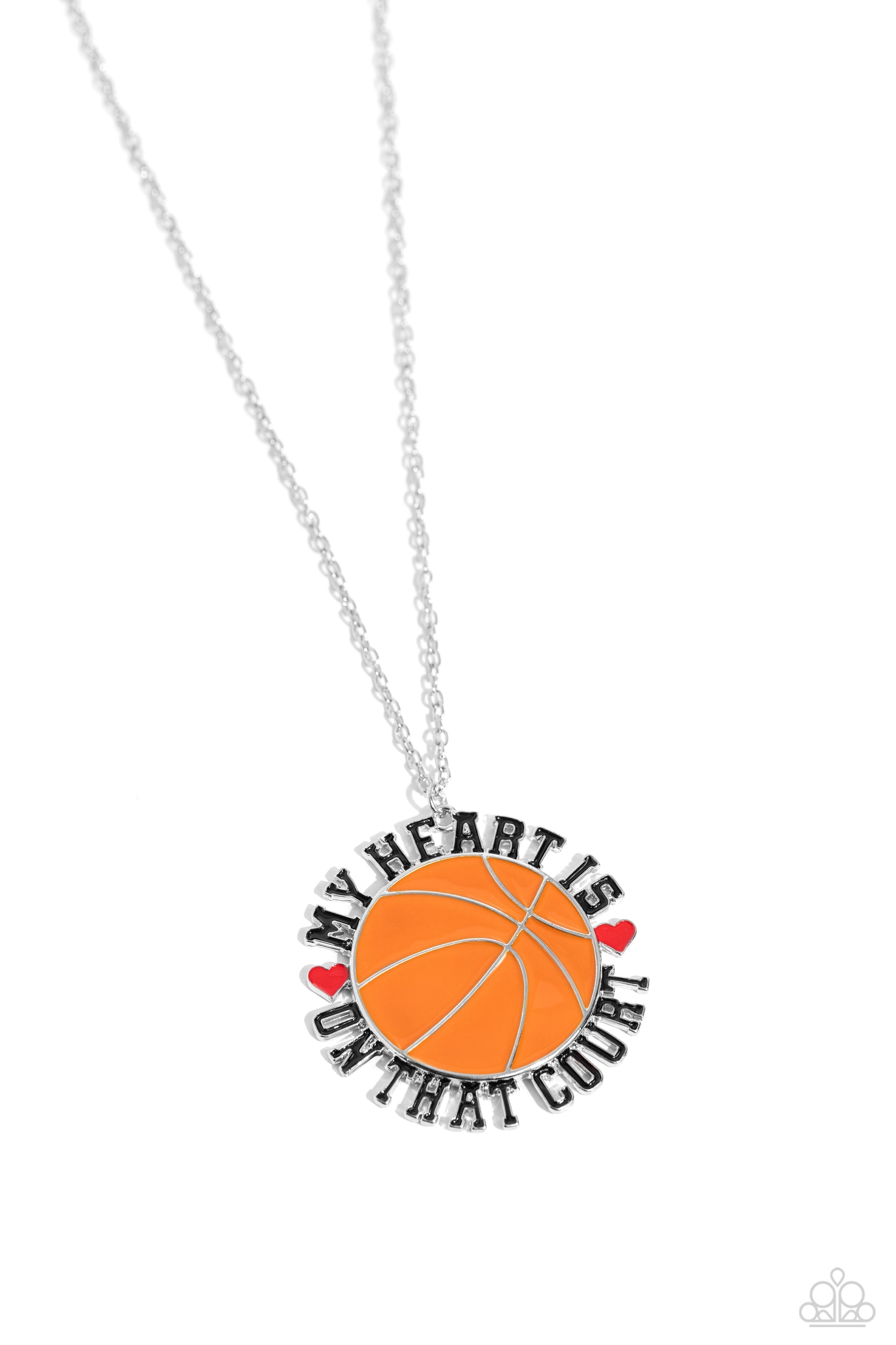 Courting Courtside Orange Necklace - Jewelry by Bretta