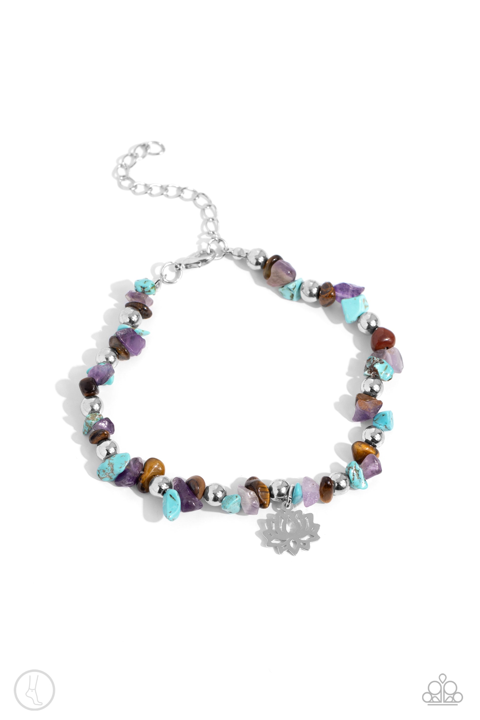 Lotus Landslide Multi Anklet - Jewelry by Bretta