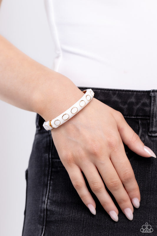 Delightful Diversion White Bracelet - Jewelry by Bretta