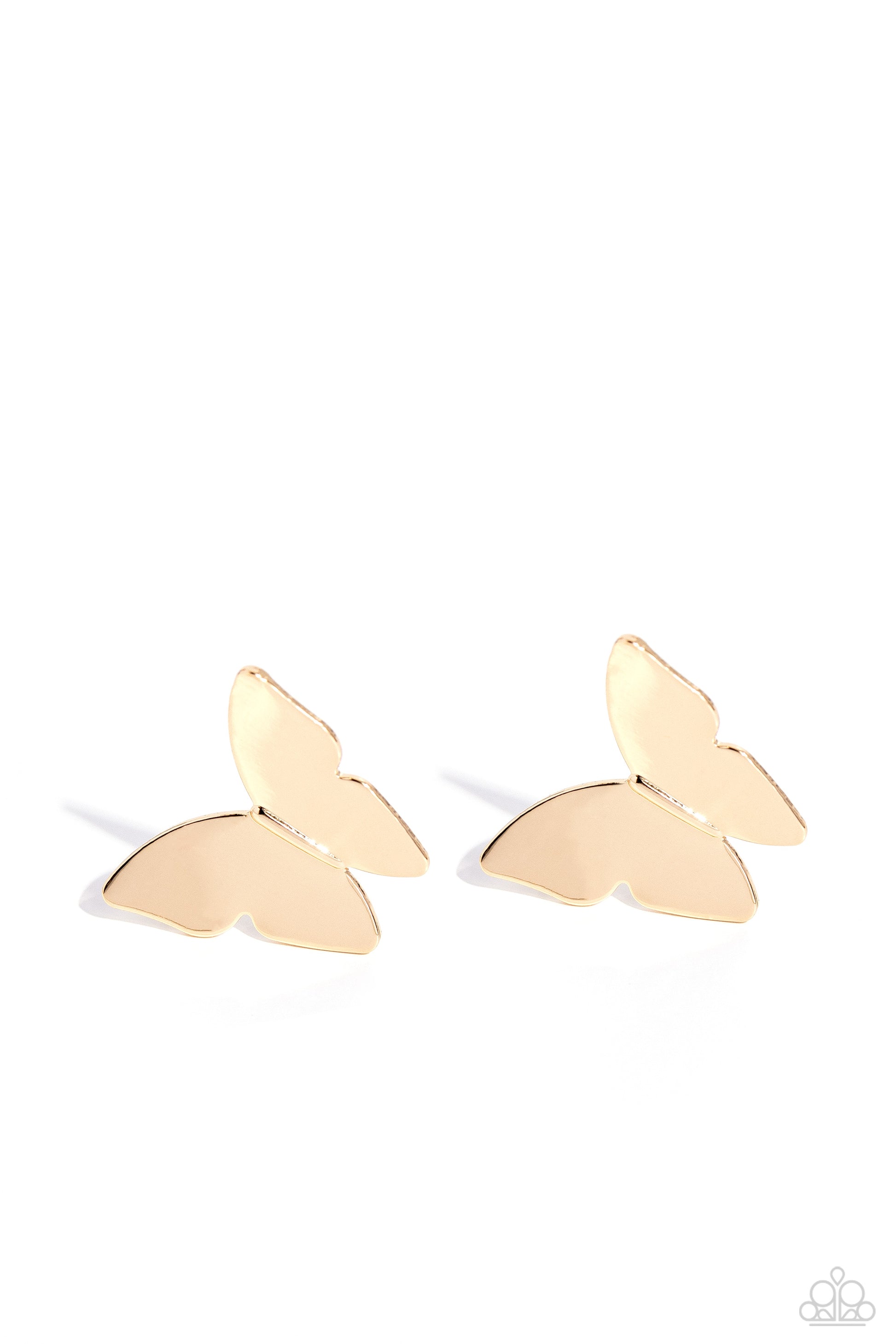 Butterfly Beholder Gold Earrings - Jewelry by Bretta