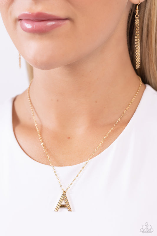 Leave Your Initials - Gold - A Necklace - Jewelry by Bretta
