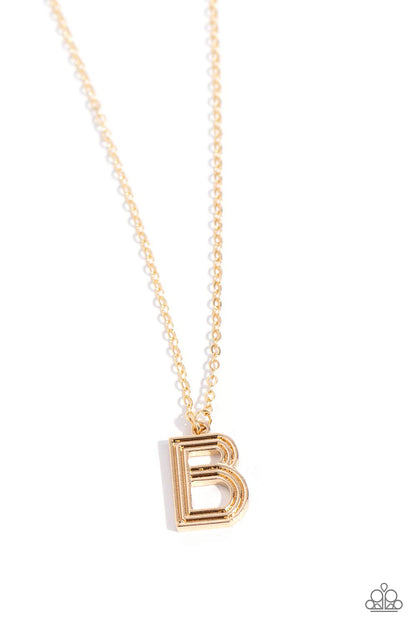 Leave Your Initials - Gold - B - Jewelry by Bretta