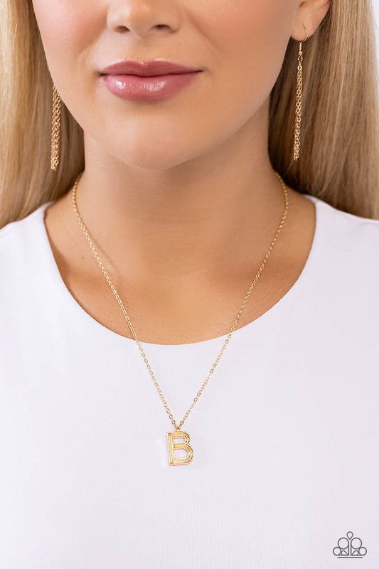 Leave Your Initials - Gold - B - Jewelry by Bretta