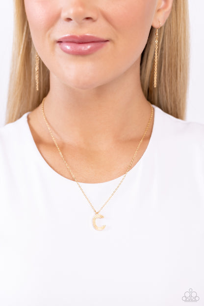 Leave Your Initials - Gold - C- Jewelry By Bretta
