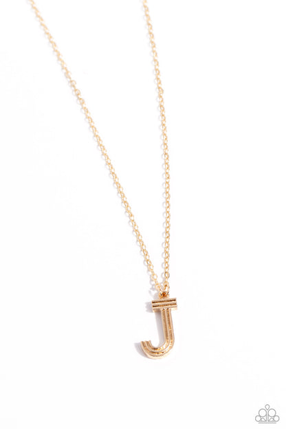 Leave Your Initials - Gold - J- Jewelry By Bretta
