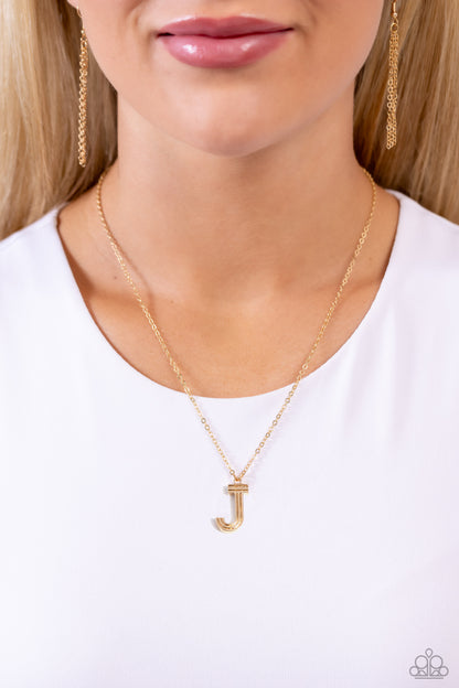 Leave Your Initials - Gold - J- Jewelry By Bretta
