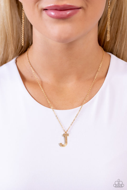 Leave Your Initials - Gold - J- Jewelry By Bretta