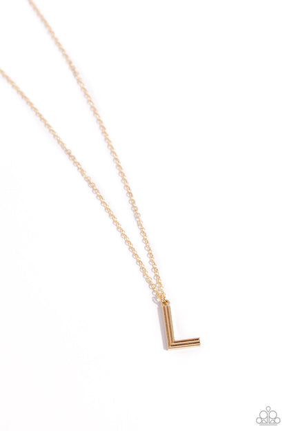 Leave Your Initials - Gold - L- Jewelry By Bretta