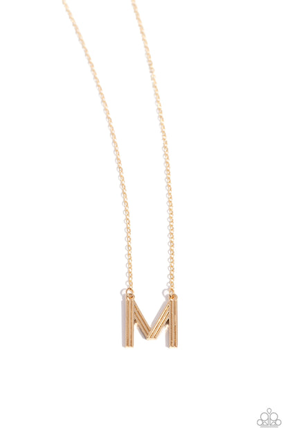 Leave Your Initials - Gold - M- Jewelry By Bretta