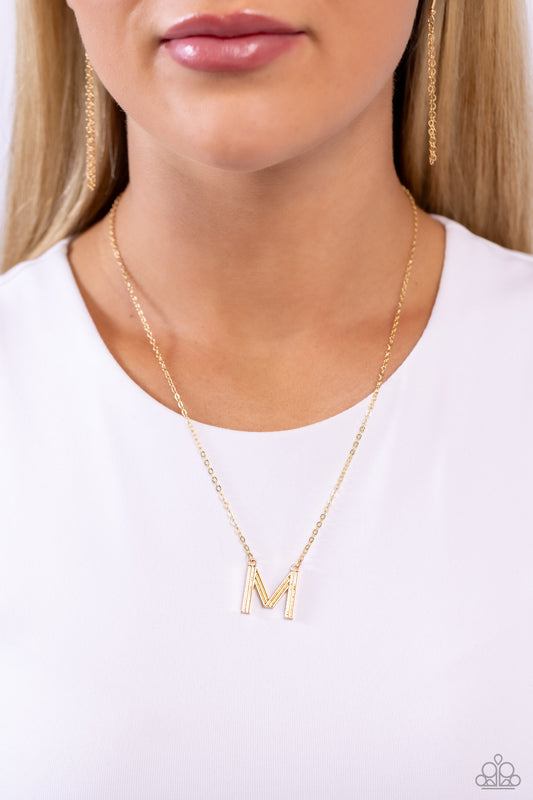 Leave Your Initials - Gold - M- Jewelry By Bretta