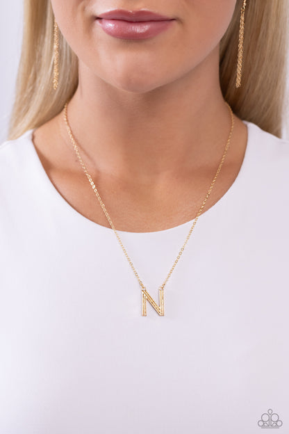 Leave Your Initials - Gold - N- Jewelry By Bretta