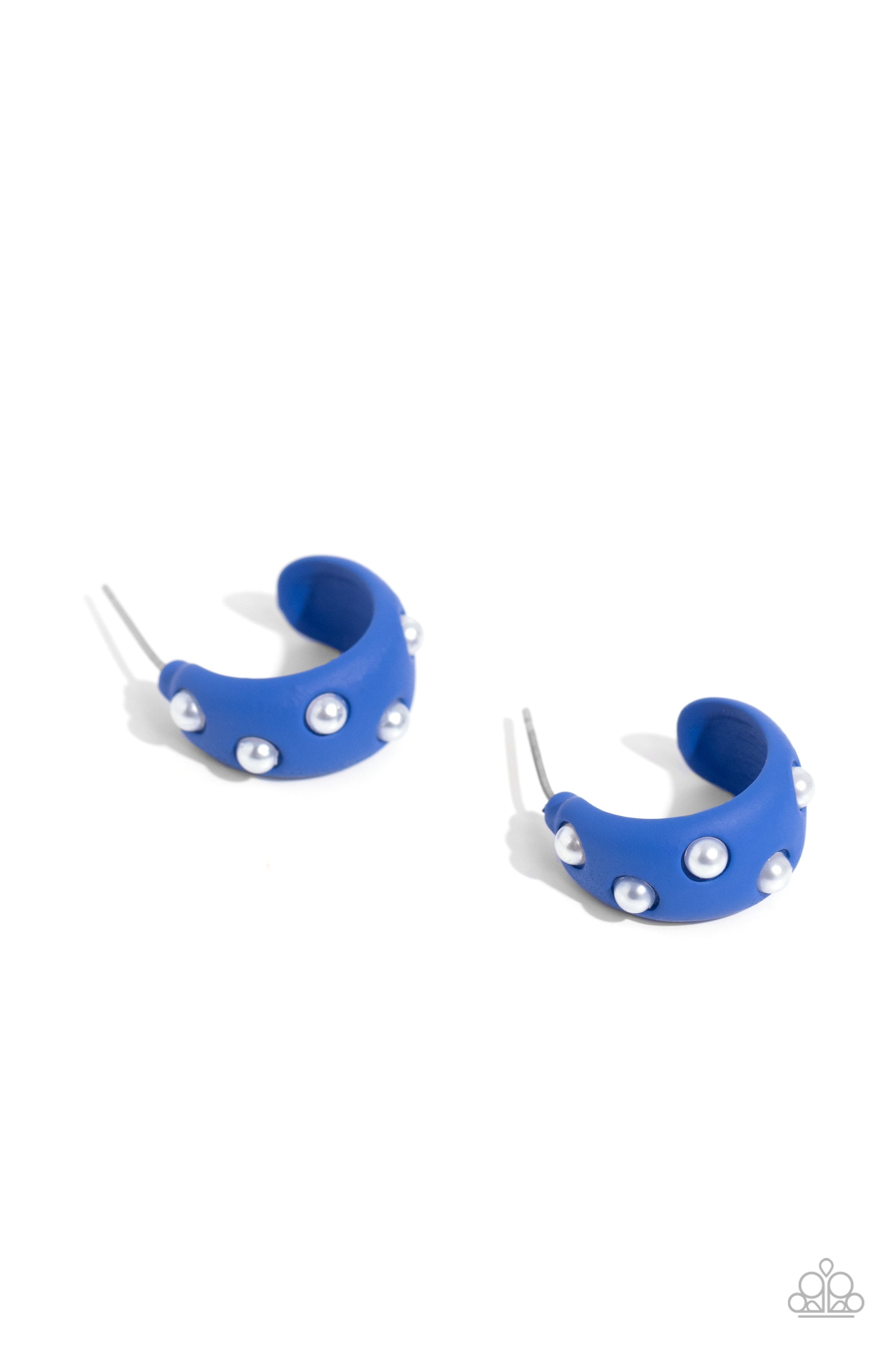 Cover PEARL Blue Hoop Earrings - Jewelry by Bretta