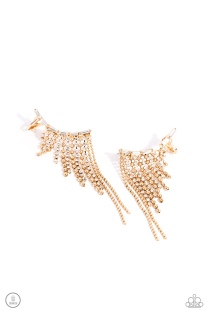 Tapered Tease Gold Earrings - Jewelry by Bretta