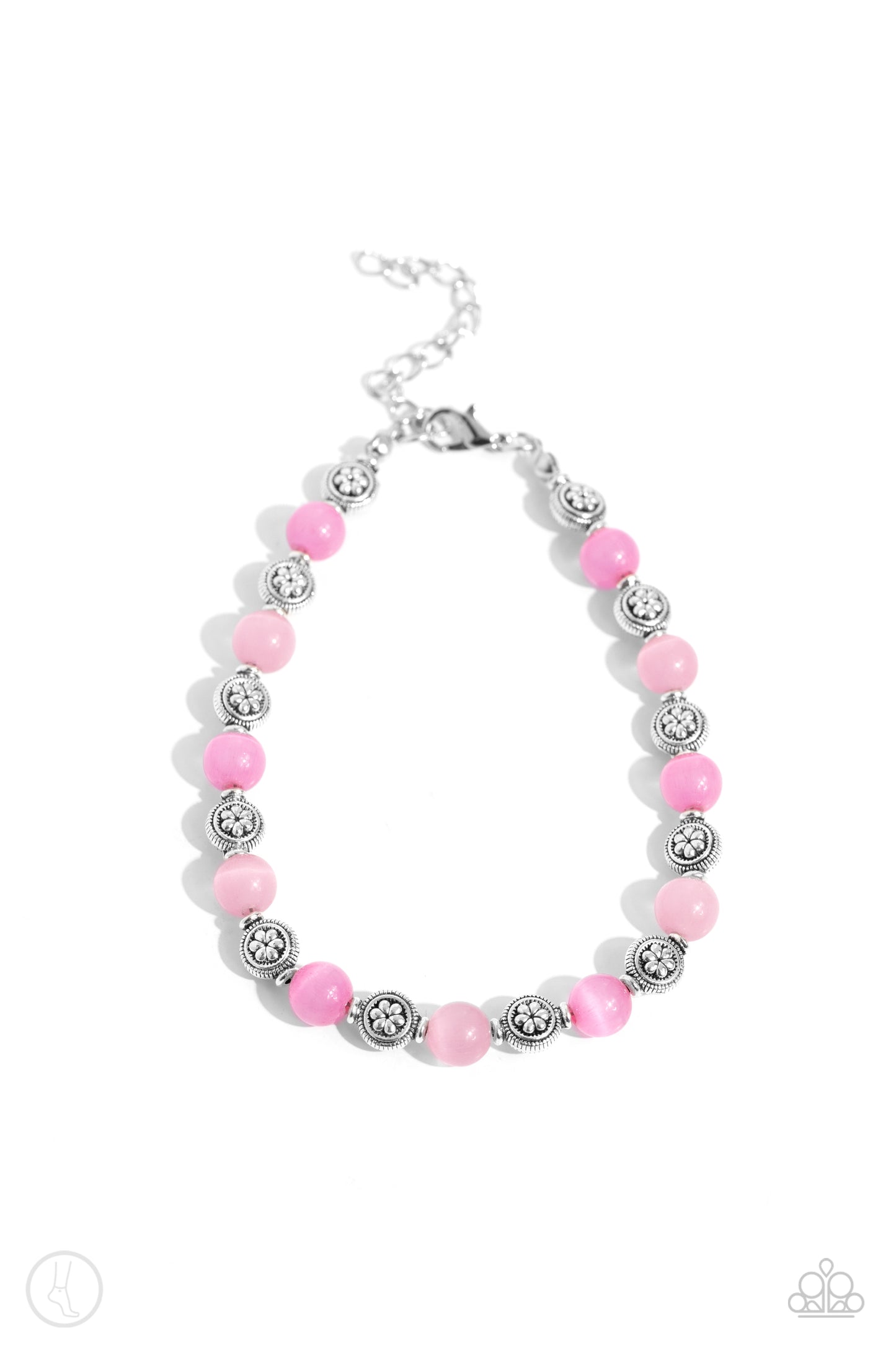 Beachy Bouquet Pink Anklet - Jewelry by Bretta