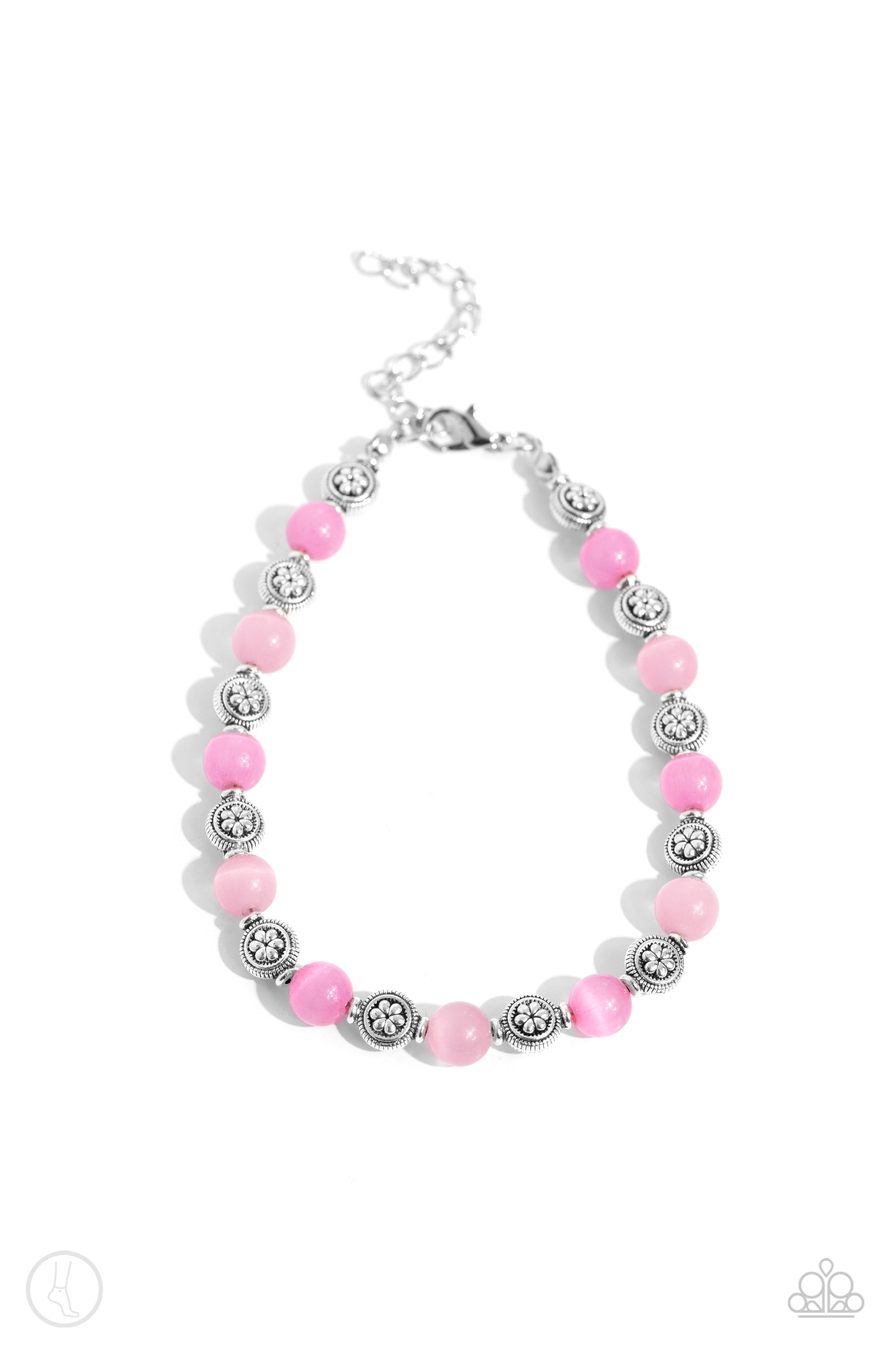 Beachy Bouquet Pink Anklet - Jewelry by Bretta