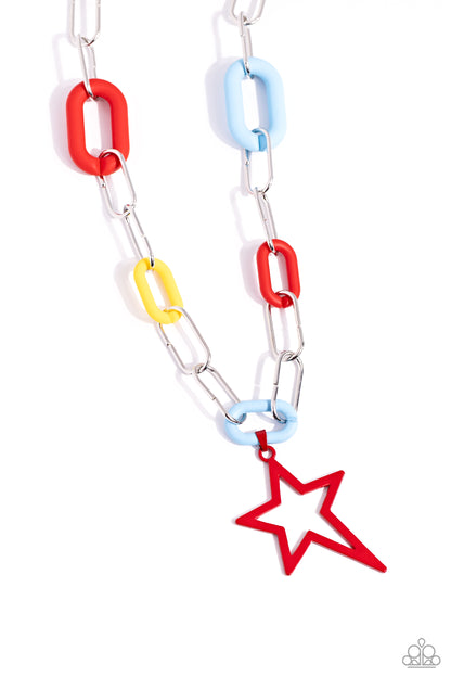 Stargazing Show Red Necklace - Jewelry by Bretta