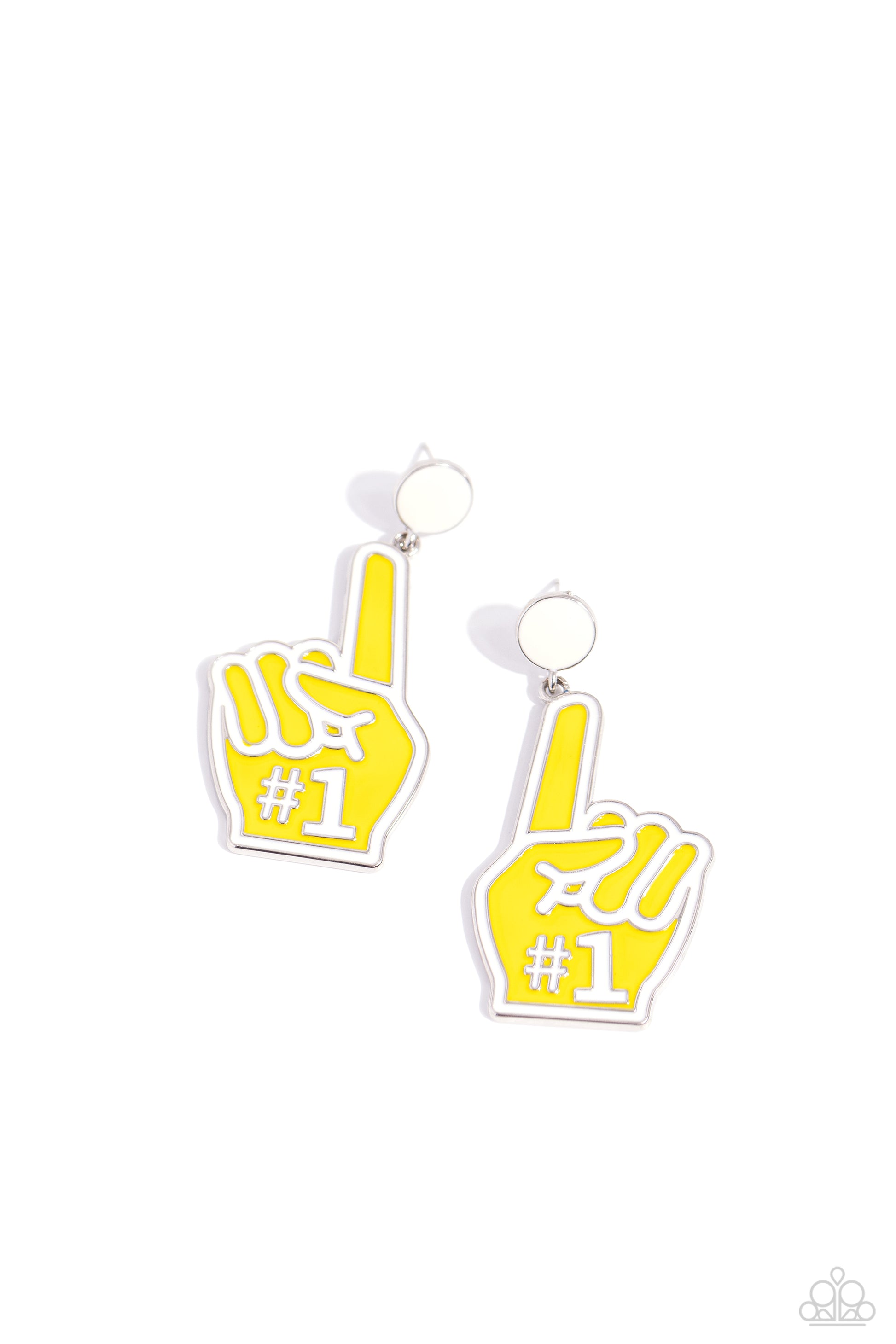 My Number One Yellow Earrings - Jewelry by Bretta
