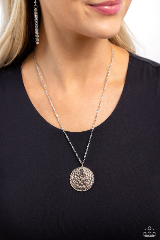Keep Moving Forward Silver Necklace - Jewelry by Bretta