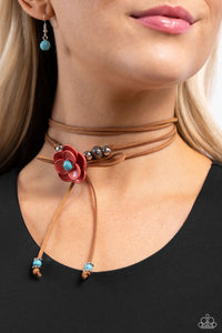 Wanderlust Wrap Blue Necklace - Jewelry by Bretta