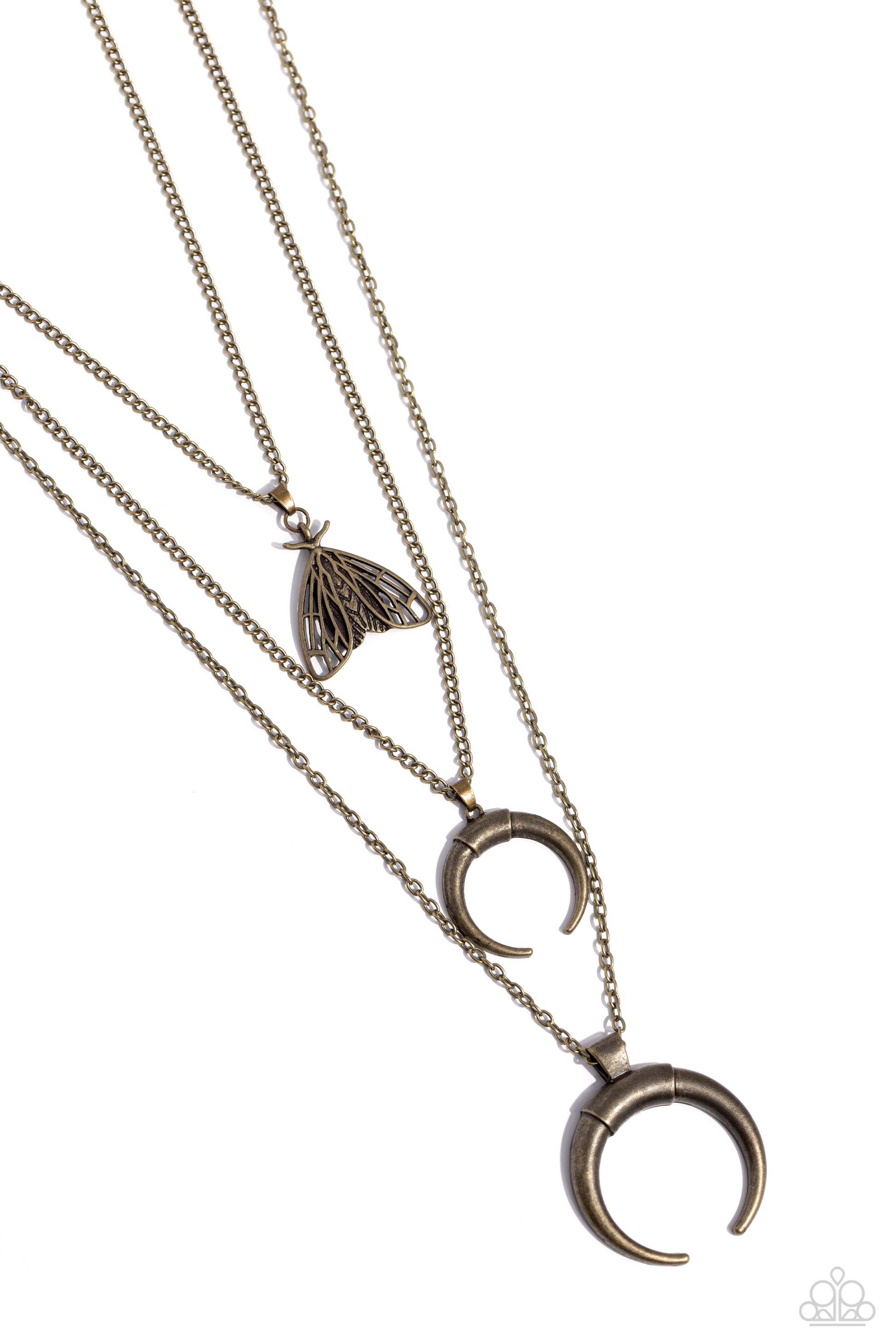 Moth Medley Brass Necklace - Jewelry by Bretta