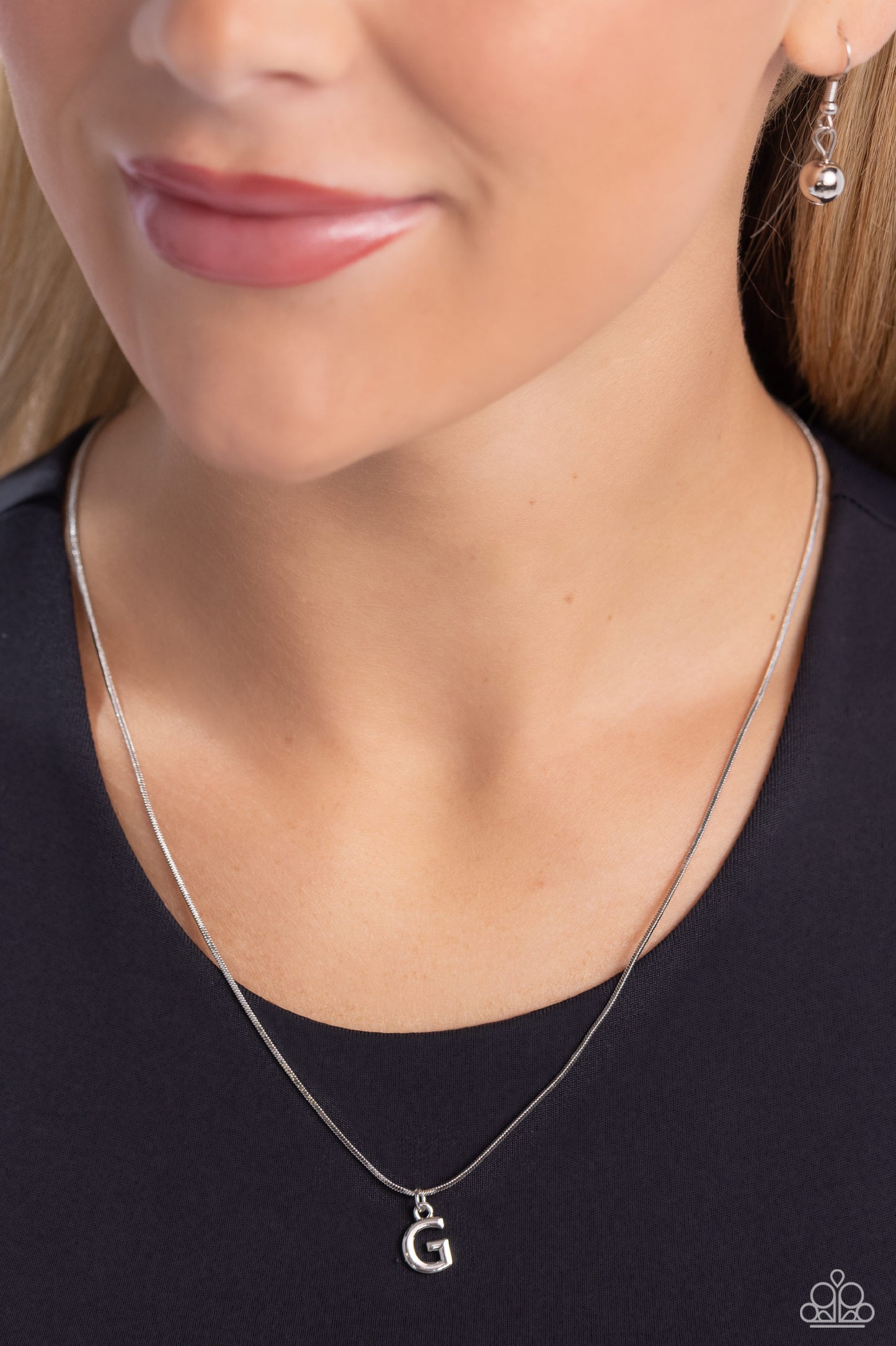 Seize the Initial - Silver - G Silver Necklace - Jewelry by Bretta