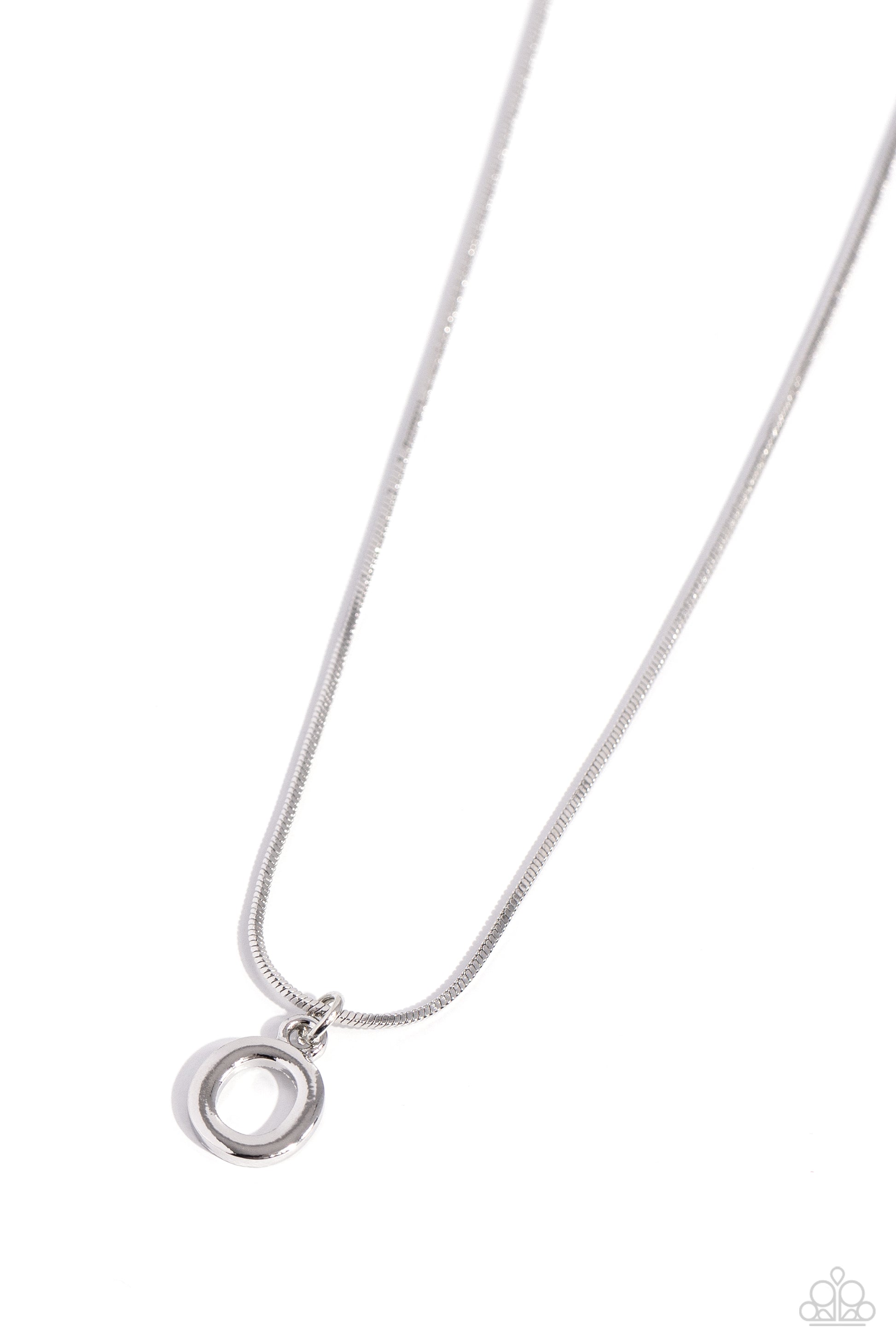 Seize the Initial - Silver O Necklace - Jewelry by Bretta